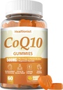 1 Pacote 500MG Coq10 Gummies - 3X melhor absorção, Mais Omega-3, Magnésio, Vitamina B3 & Zinco - Coenzima Q10 Suplementos para a saúde do coração, Energia Celular & Antioxidante, Vegan, 60 Condes