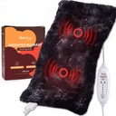 Bearhug Electric Massaging Heating Pad, 12”×24” Weighted Heating Pad, 4 modos de massagem e níveis de calor