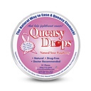 Três Lollies Queasy Drops - sabor de framboesa azedo - Doença de viagem e alívio de náuseas, acalmar estômago e boca seca, ingredientes naturais - 21 quilates