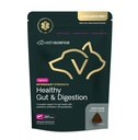 VetriScience Veterinária Força saudável Gut & Digestion - Pet Digestive Health Supplement for Cats & Dogs - Gut Health & Imune Support - Características Probióticos, Prebióticos & Postbióticos - 60 Contagem