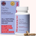 Womaness menopausause Supplements for Women - Perimenopausa & Menopause Hotflashes Alívio, suores noturnos, Secura vaginal, Fog cerebral e apoio ao humor - Hormona & Estrogênio - 30 Cápsulas