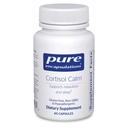 Puro Encapsulamento Cortisol Calm - Suporta Cortisol Saúde & Relaxação - Contém Ashwagandha & L-Teanina - sono descansado - 60 Cápsulas