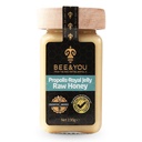 Bee and You Royal Jelly Raw Honey, Extrato de Própolis, 100% Natural Superfood, Ultra Pure, Imune Support Supplement, Antioxidantes, Keto, Paleo, Gluten-Free, 6.7 oz