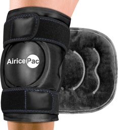 Pacote de gelo para alívio da dor do joelho, Reusable Gel Ice Wrap para lesões, Inchaço, Cirurgia de substituição do joelho, Terapia com compressão fria para artrite, Meniscus Tear e ACL, Preto
