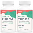 Suplementos de fígado de TUDCA 1000 mg-sal para fígado Cleanse Detox-Milk Thistle mistura de ervas com Fulvic e ácido húmico para fígado,Saúde digestiva,120 Cápsulas Vegan