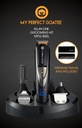 My Perfect Goatee®® 13-em-1 Mens Grooming Kit - LED Display Kit de corte de barba com bolsa de viagem, suporte de carregamento, & mais - impermeável, cortador elétrico sem fio para nariz, corpo, & mais – Conjunto de presente ideal