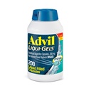 Advil Liqui-Gels minis Reliever Dor e Redutor de Febre, Medicina da Dor para Adultos com Ibuprofeno 200mg para alívio da dor - 200 Cápsulas Enchedas Líquidas