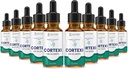 (10 Pack) Cortexi Ear Drops Cortexi Saudável Óleo Eardrum Suporta Orelhas Saudáveis Mistura Premium de Óleos Essenciais 10 Garrafas