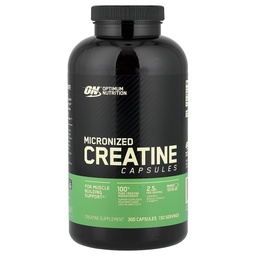 Cápsulas Micronizadas de Creatina Micronizadas de Nutrição, Keto Friendly, 2500mg, 300 Cápsulas (Pacote em Maio Vary)
