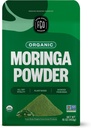 FGO Organic Moringa Oleifera Leaf Powder, 16 oz Bulk Resealable Pouch, Originado da Índia, Não-GMO, Embalagem May Vary (Pack of 1)
