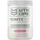 MTN OPS Ignite Lite Energia Beber Pó Gluten Free Nitric Oxide Supplement Drink Mix, L Arginina, L Citrulina, Cafeína e Nootropic Sugar Free Drink Mix, 45 Servings, Strawberry Daiquiri Flavor por Eva Shockey