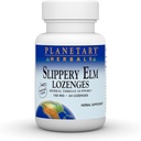 Ervas Planetárias Slippery Elm Lozenges, 24 Contagem