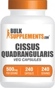 BulkSuplementos.com Cissus Quadrangularis Extract Cápsulas - Cissus Quadrangularis Supplement - Gluten Free, 1 Cápsula por Serviço, 240 Veg Cápsulas (Pack of 1)
