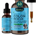 Resgate de Colón de Essenciais de Animais para Cães e Gatos - Alivio de Obstipação, Maciador de fezes com Elm Slippery, Raiz de Marshmallow, Raiz de Alcaçuz - 1 Fl Oz