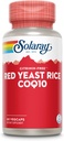 SOLARAY Red Yeast Rice Plus CoQ-10 & No-Flush Niacin Vitamina B-3, saudável coração e suporte cardiovascular, não irradiado & Citrinina grátis, 60 dias de garantia de volta dinheiro, 60 serviços, 60 VegCaps