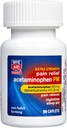 Rite Aid Extra Strength PM Pain Relief Caplets, 500mg Acetaminofeno / 25mg Difenidramina - 50 Contagem Reliever de dor nocturna PM + Ajuda para o sono