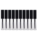 AKOAK 10 embalagens 4ml Transparent Reusable frasco de tubo vazio frasco de maquiagem Frascos de plástico Ferramenta para óleo de crescimento de cílios / máscara com escova para casa e viagem