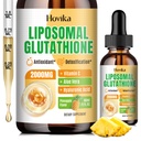 Suplemento de Glutationa lipossómica 2000mg, Gotas de Glutationa Líquida com Vitamina C, Mestre Antioxidantes para Sistema Imune, Defesa do Envelhecimento, Saúde da Pele, Detox Fígado - Absorção Superior, Abacaxi 2 Fl Oz