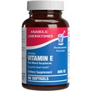 Vitamina E 400 UI Softgels - Fórmula Clínica Complexo Suplemento Natural de Vitamina E com tocoferol d-Alpha e tocoferóis mistos para pele e unhas de cabelo Plus Antioxidante Imune Support - 90 Servings