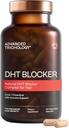Advanced Trichology DHT Blocker - Suplemento de crescimento do cabelo para Thinning Genético para Homens e Mulheres * Aprovado * pela American Hair Loss Association - 120 Conde (Pacote de 1)