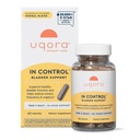 Uqora no suporte de bexiga de controle - Cuidado diário da bexiga e suporte para o conforto urinário - Feito com botânicos, Como rabo de cavalo e Spicebush - Gluten-Free & Vegetarian - 60 Cápsulas