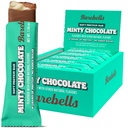 Barrinhas de proteína macia Barrinhas, Chocolate de hortelã - 12 Count, 16g Alta Protein Treats - Chocolate Nutrition Bar com 1g Total Sugars - On The Go Café da manhã ou pós-treino