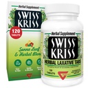 Comprimidos Laxativos Suíços Kriss Herbal, Laxantes Gentil & Natural para alívio da constipação para adultos e crianças com mais de 6 anos, Funciona em 6-12 horas, Senna Laxative, 120 comprimidos Total