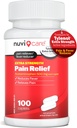 Acetaminofeno 500mg Alívio de dor de força extra - Compare com Tylenul Alívio de dor de força extra & Redutor de febre - 500mg Comprimidos para adultos para dores de cabeça (100 Caplets)