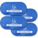 Pacotes de gelo de gel quente e frio reutilizáveis para lesões □ Cold Compress, Ice Pack, Gel Ice Packs, Cold Packs para lesões, 10.5 x 5 polegadas (4 Pack)