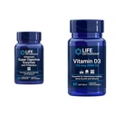Extensão de vida 60-Count Super Digestive Enzimas & 5000 UI Cápsulas de Vitamina D3 para Digestão, Osso, Cérebro, Saúde Imune