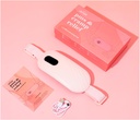 Almofada de aquecimento portátil para cãibras de período - período Cãibras alívio menstrual aquecimento almofada vibração aquecimento Pad para dor, bateria recarregável, sem fio - Wireless aquecimento Pad com massager namorada presentes