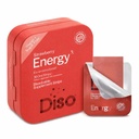 DISO - Energia - Tiras de cafeína de dissolução rápida com vitaminas, Morango Flavor, Vegan, Açúcar Livre, Alta Absorção, Glúten Livre, Embrulhado individualmente, 30 Tiras Dissolváveis