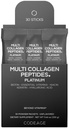 Codeage Multi Colágeno e Biotina 10.000 mcg + Vitamina C, B6 & D3, queratina, ácido hialurônico, niacina, 18 Aminoácidos - Stick Packs Suplemento - 5 tipos Proteína de colágeno – 30 pacotes de pó