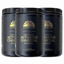 Carvão Orgânico Pó Ativado Carvão Natural, Vegan, Orgânico, OGM grátis - Grande garrafa 25 oz Pó - 3pack