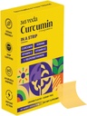 Tiras de curcumina açafrão de extrato de raiz açafrão, Piperine, Vitamina C, Vitamina K2, Non GMO, Livre de Açúcar, Pode apoiar fígado - 30 Tiras Orais (Laranja)