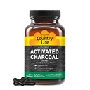 País Vida Coco cápsulas de carvão ativado, 260mg – Suplemento de carvão natural para gás e bloating alívio - sem glúten, 100 Cápsulas Vegan