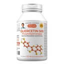 ANDREW LESSMAN Quercetin 500mg - 30 Cápsulas - 500 mg Complexo Fosfolipídio Único Quercetin, Fórmula Altamente Absorvível para Apoiar Função Coração Saudável, Circulatória e Imune. Sem aditivos.