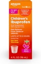 Cuidados Básicos Ibuprofeno Suspensão oral 100 mg, Berry, 4 fl oz (Pacote de 1)