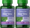 Pride Aloe Vera Extract 25mg (5000mg Equivalente) Softgels, 200 Count (Packaging May Vary) (Pack of 2)