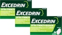 Cápsulas de alívio da dor excedrina, dosagem extra 24 Ea (embalagem de 3)