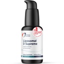 Designs para a saúde Lipossômico D Supreme Vitamina D Liquid - 2500 UI Vitamina D3 + Vitamina K (K1 + K2) - Lipossomas para Absorção Superior - Suplemento não-GMO (100 Servings / 1,7 oz)