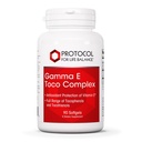PROTOCOLO PARA EQUIPAMENTO DE VIDA Complexo Gamma E Toco - Vitamina E 300mg - Apoio Antioxidante - para Saúde Cardiovascular & Saúde do Cérebro - com tocotrienóis - Halal & Dairy Free - 90 Softgels