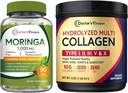 Receitas do médico Moringa 90 Vegan Caps & Multi Colágeno Peptídeos Pó 16 onças
