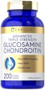 Carlyle Glucosamine Chondroitin HSH Cúrmerica 4050 mg Contagem 200 Suplemento de força tripla avançada □ Não-GMO e sem glúten