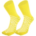 HCS Non-Slip Hospital Mecks with Grips for Women & Men (6 Pairs) - 360 All-Around Tread Non-Slip Meck, Idoso / Seniors - Hospital Grip Mecks, Mulheres, Homens - Fall Risk Patient Slippers (amarelo, regular)