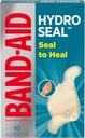 Bandagens à prova d'água do adesivo do selo da marca BAND-AID, patch de gel hidrocolóide para primeiros socorros, cura mais rápida para bolhas menores, cortes e raspas, 10 contagem