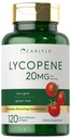 Carlyle Lycopene 20mg 120 Softgels □ Suplemento sem glúten e não OGM