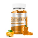 Glucosamina Condroitin Gummies com HSH & Elderberry Força Extra - Apoio Conjunto, Suplemento de Suporte Imune Antioxidante para Adultos, Homens & Mulheres Minerais, coenzima Q10, DHA - 60 chicletes laranja
