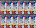 (12 embalagem) Spray de alívio nasal, Humidade da bomba de 12 horas (Oximetazolina HCL) 0, 5 fl oz