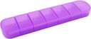 Organizador de comprimidos semanal, uma vez por dia, 7-dia caixa de pílulas recipiente, Matte roxo, grande 7 compartimento Vitaminas caso comprimido dispensador para medicina, medicamentos, óleo de peixe, suplementos, cápsula, tablet